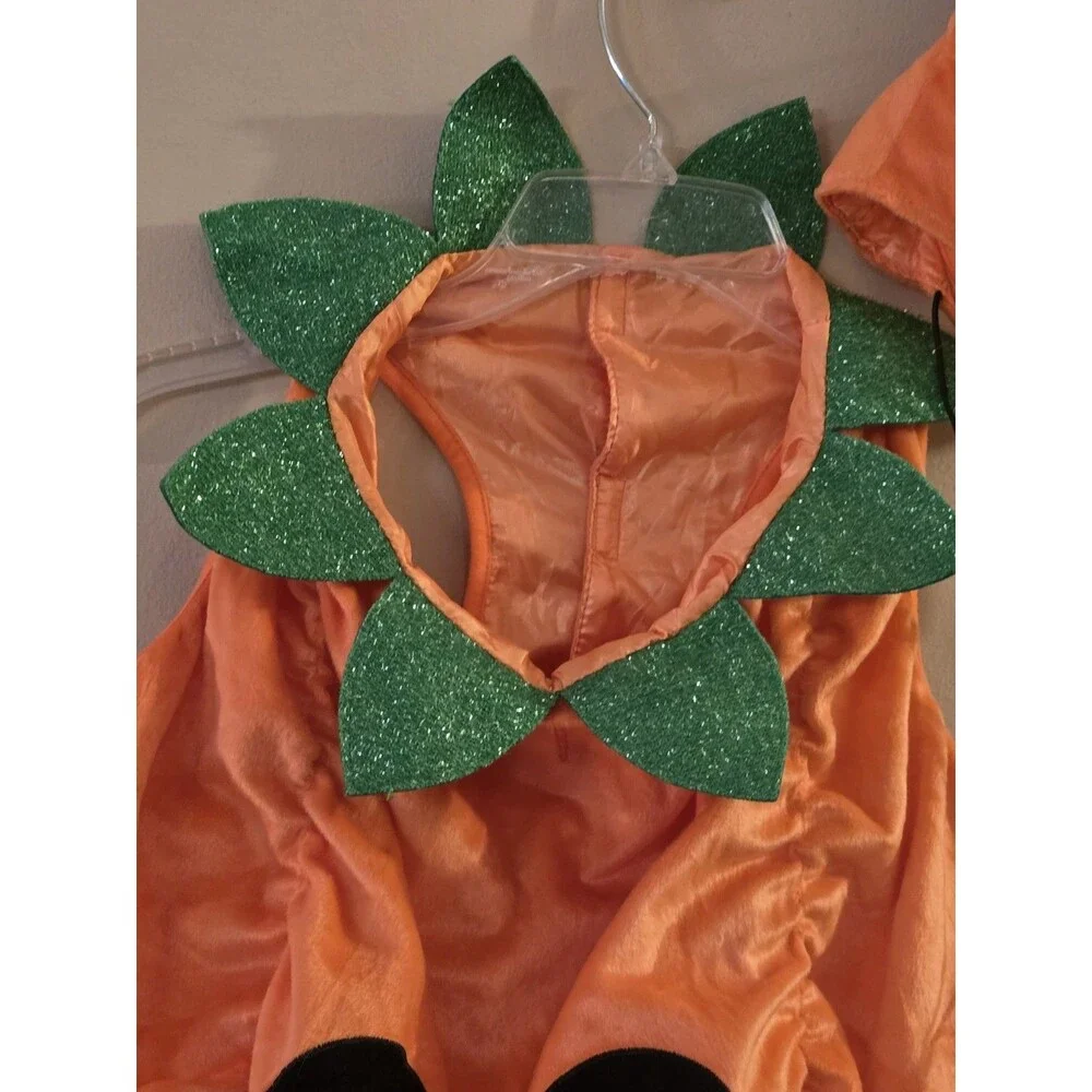Vibrant Life Pumpkin Dog Costume Large Jack O Lantern Halloween Spooky C156